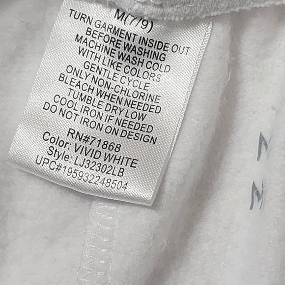 Disney Mickey Mouse Happiness Star Fleece Sweatpants sz M white - Picture 8 of 11